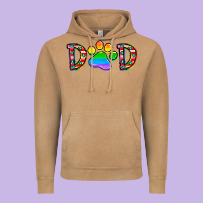 Dad Lgbt Vintage Hoodie Designed By Cowhidedigitalart