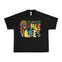 Black Summer Vibes Urban Heavy Tee - CowhideDigitalArt