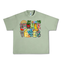 Oil Green Summer Vibes Urban Heavy Tee - CowhideDigitalArt