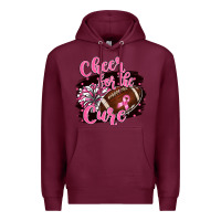 Burgundy cheer for the cure Premium Hoodie - BarkalooDesign