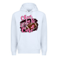 White cheer for the cure Premium Hoodie - BarkalooDesign
