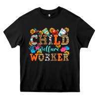 Black child welfare worker Heavy Core Tee - OliviaCreatesArt