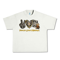 Pistachio Peace Love Missouri Urban Heavy Tee - Jasminsmagicworld
