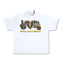 White Peace Love Missouri Urban Heavy Tee - Jasminsmagicworld