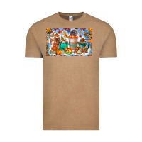 Vintage Coffee Thanksgiving Coffee Drink Kids Cup Vintage Tee - CowhideDigitalArt