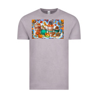Vintage Zinc Thanksgiving Coffee Drink Kids Cup Vintage Tee - CowhideDigitalArt