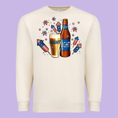 Just Here For The Light No Background Premium Sweatshirt Designed By Jasminsmagicworld