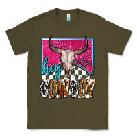 Army Green western hey cowboy Classic Tee - OliviaCreatesArt