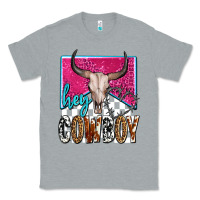 Heather Grey western hey cowboy Classic Tee - OliviaCreatesArt