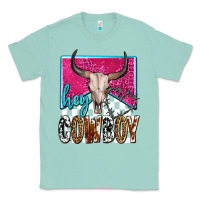 Seafoam western hey cowboy Classic Tee - OliviaCreatesArt