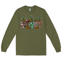 Army Green howdy Long Sleeve Tee - SublimationCraftShop