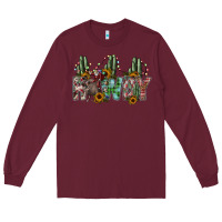 Burgundy howdy Long Sleeve Tee - SublimationCraftShop