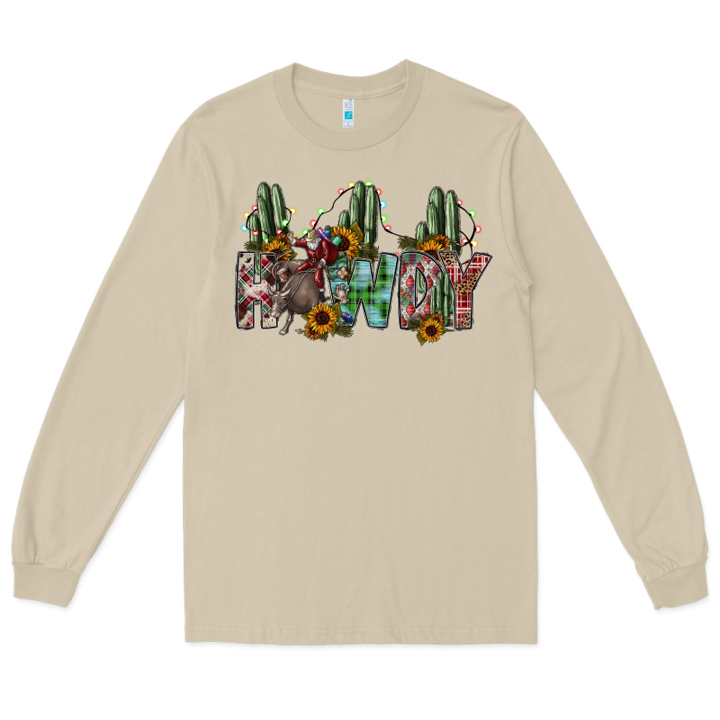 Howdy Long Sleeve Tee by SublimationCraftShop | Teevron