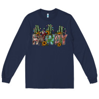Navy howdy Long Sleeve Tee - SublimationCraftShop