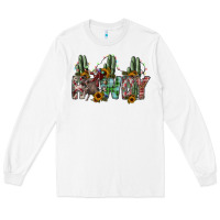 White howdy Long Sleeve Tee - SublimationCraftShop