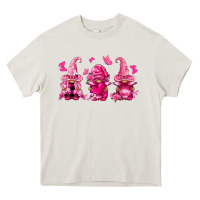 Cream breast cancer gnomies Heavy Core Tee - FaDigitalArtStudio
