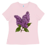 Bubblegum Pink Purple Lilac Flower Ladies Tee - LillyAllenDesigns