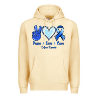 Pina Colada Peace Love Cure Colon Cancer Premium Hoodie - Jasminsmagicworld