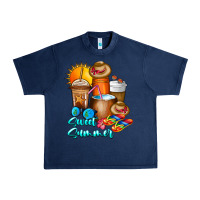 Navy Sweet Summer Urban Heavy Tee - CowhideDigitalArt