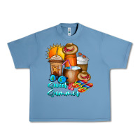 Pebble Blue Sweet Summer Urban Heavy Tee - CowhideDigitalArt