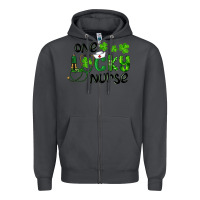 Smoke Saint Patricks One Lucky Nurse Zipper Hoodie - RanaPortraitStore