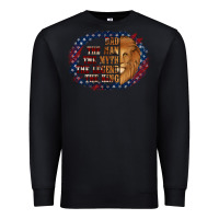 Black dad the man american flag Premium Sweatshirt - Jasminsmagicworld