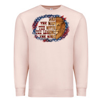 Pale Pink dad the man american flag Premium Sweatshirt - Jasminsmagicworld