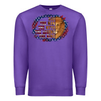 Purple dad the man american flag Premium Sweatshirt - Jasminsmagicworld
