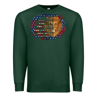 Sports Green dad the man american flag Premium Sweatshirt - Jasminsmagicworld