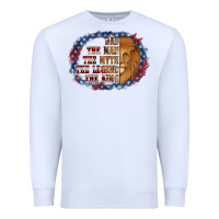 White dad the man american flag Premium Sweatshirt - Jasminsmagicworld