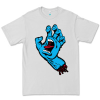 Dove Grey santacruz screaming hand Premium Tee - artisFamous