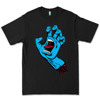 Black santacruz screaming hand Premium Tee - artisFamous