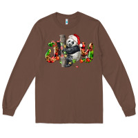 Chestnut panda joy christmas Long Sleeve Tee - LillyAllenDesigns