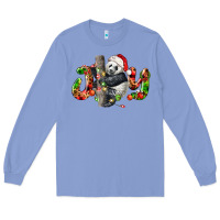 Colony Blue panda joy christmas Long Sleeve Tee - LillyAllenDesigns