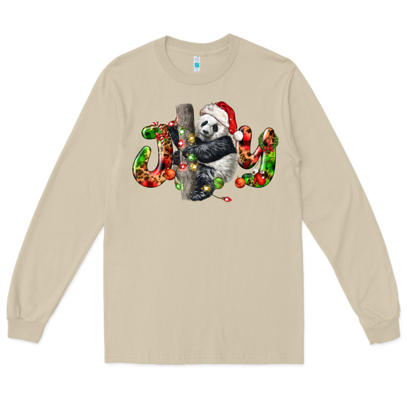 Panda Joy Christmas Long Sleeve Tee by LillyAllenDesigns | Teevron