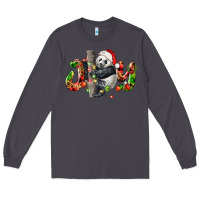 Smoke panda joy christmas Long Sleeve Tee - LillyAllenDesigns