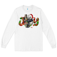 White panda joy christmas Long Sleeve Tee - LillyAllenDesigns