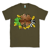 Army Green St. Patrick's Day shamrocks Classic Tee - OliviaCreatesArt