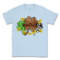 Dusty Blue St. Patrick's Day shamrocks Classic Tee - OliviaCreatesArt