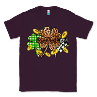 Plum St. Patrick's Day shamrocks Classic Tee - OliviaCreatesArt
