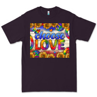 Plum Western Choose Love Tumbler Premium Tee - BundleAndBundleShop