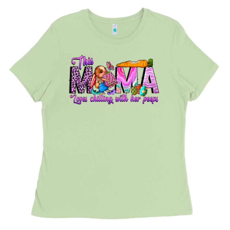 This Mama Is Chilling With Her Ladies Tee by CowhideDigitalArt | Teevron