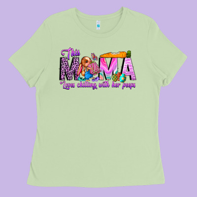 This Mama Is Chilling With Her Ladies Tee Designed By Cowhidedigitalart