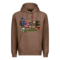 Chestnut Love My Soldier Premium Hoodie - BarkalooDesign