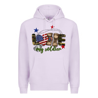 Lilac Love My Soldier Premium Hoodie - BarkalooDesign