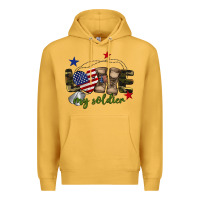 Mustard Love My Soldier Premium Hoodie - BarkalooDesign