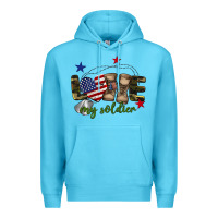 Ocean Blue Love My Soldier Premium Hoodie - BarkalooDesign