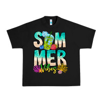 Black Summer Vibes Urban Heavy Tee - CowhideDigitalArt