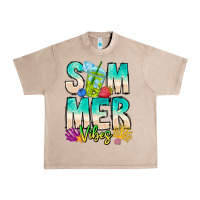 French Oak Summer Vibes Urban Heavy Tee - CowhideDigitalArt