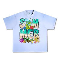 Grape Ice Summer Vibes Urban Heavy Tee - CowhideDigitalArt